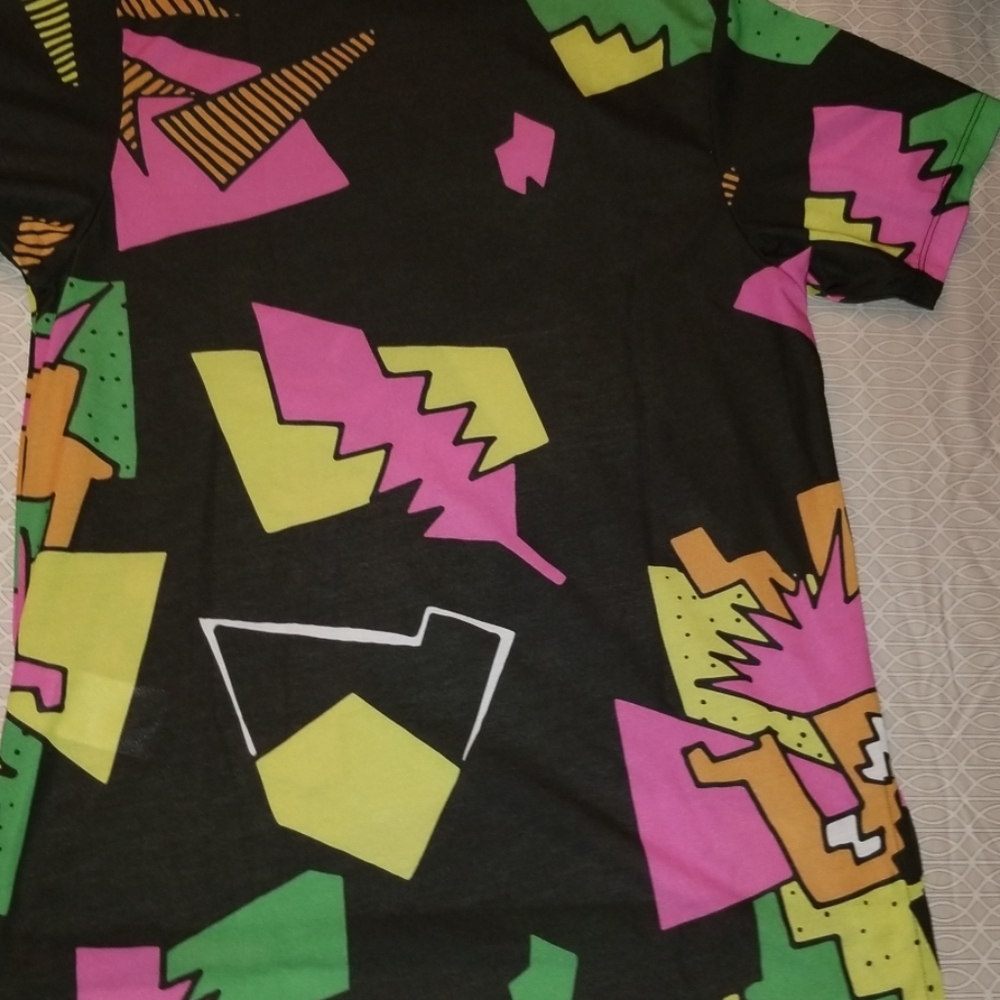 NWT Adidas Multi-colored Neon and Black CM T-Shirt - Picture 4 of 4